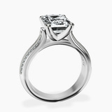 Platinum Sandra Side Stone Lab Diamond Ring side right image one