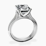 Platinum Sandra Side Stone Lab Diamond Ring side right image one