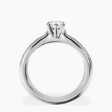 10kt White Gold Sandra Side Stone Lab Diamond Ring side right image one