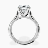 Platinum Sandra Side Stone Lab Diamond Ring side right image one