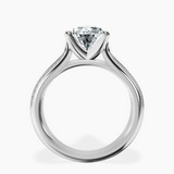 Platinum Sandra Side Stone Lab Diamond Ring side right image one
