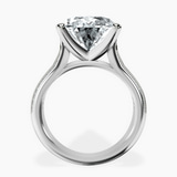 Platinum Sandra Side Stone Lab Diamond Ring side right image one