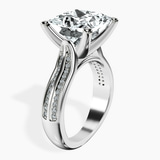 Platinum Sandra Side Stone Lab Diamond Ring standing product image one