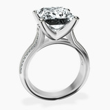 Platinum Sandra Side Stone Lab Diamond Ring side right image one