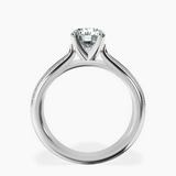 18kt White Gold Sandra Side Stone Lab Diamond Ring side right image one