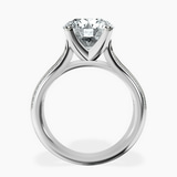 14kt White Gold Sandra Side Stone Lab Diamond Ring side right image one