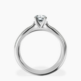 Platinum Sandra Side Stone Lab Diamond Ring side right image one