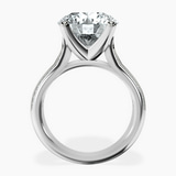 Platinum Sandra Side Stone Lab Diamond Ring side right image one