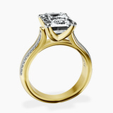 10kt Yellow Gold Sandra Side Stone Lab Diamond Ring side right image one