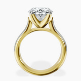 18kt Yellow Gold Sandra Side Stone Lab Diamond Ring side right image one