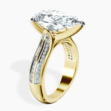 10kt Yellow Gold Sandra Side Stone Lab Diamond Ring standing product image one