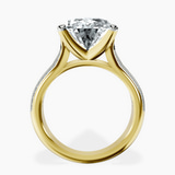 10kt Yellow Gold Sandra Side Stone Lab Diamond Ring side right image one