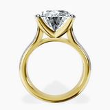 14kt Yellow Gold Sandra Side Stone Lab Diamond Ring side right image one