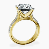 10kt Yellow Gold Sandra Side Stone Lab Diamond Ring side right image one
