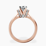 10kt Rose Gold Delanie Side Cuff Lab Diamond Ring side right image one