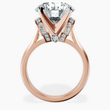 10kt Rose Gold Delanie Side Cuff Lab Diamond Ring side right image one