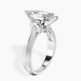 Platinum Delanie Side Cuff Lab Diamond Ring standing product image one