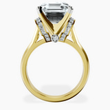 14kt Yellow Gold Delanie Side Cuff Lab Diamond Ring side right image one
