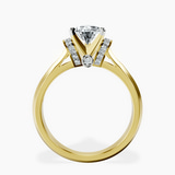 10kt Yellow Gold Delanie Side Cuff Lab Diamond Ring side right image one