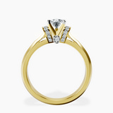 10kt Yellow Gold Delanie Side Cuff Lab Diamond Ring side right image one