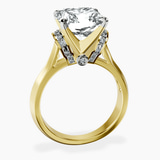 18kt Yellow Gold Delanie Side Cuff Lab Diamond Ring side right image one
