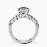 Platinum Cassidy Entwined Prongs Lab Diamond Ring side right image one