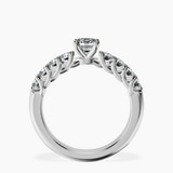 Platinum Cassidy Entwined Prongs Lab Diamond Ring side right image one