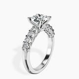 Platinum Cassidy Entwined Prongs Lab Diamond Ring standing product image one