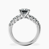 Platinum Cassidy Entwined Prongs Lab Diamond Ring side right image one