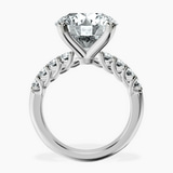 Platinum Cassidy Entwined Prongs Lab Diamond Ring side right image one