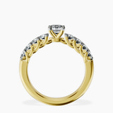 18kt Yellow Gold Cassidy Entwined Prongs Lab Diamond Ring side right image one