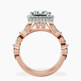 9ct Rose Gold Micaela Halo Lab Diamond Ring side right image one