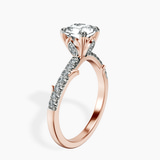 10kt Rose Gold Phoebe Twigs Lab Diamond Ring standing product image one