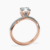 10kt Rose Gold Phoebe Twigs Lab Diamond Ring side right image one