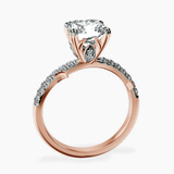 10kt Rose Gold Phoebe Twigs Lab Diamond Ring side right image one