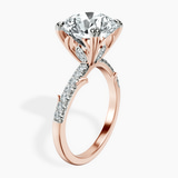 14kt Rose Gold Phoebe Twigs Lab Diamond Ring standing product image one