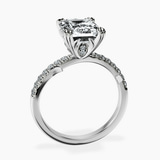18kt White Gold Phoebe Twigs Lab Diamond Ring side right image one