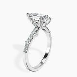 14kt White Gold Phoebe Twigs Lab Diamond Ring standing product image one