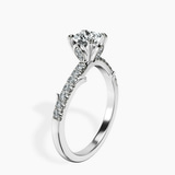 18kt White Gold Phoebe Twigs Lab Diamond Ring standing product image one