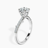 10kt White Gold Phoebe Twigs Lab Diamond Ring standing product image one