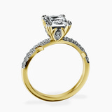10kt Yellow Gold Phoebe Twigs Lab Diamond Ring side right image one