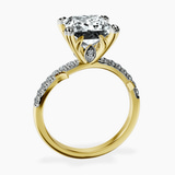 10kt Yellow Gold Phoebe Twigs Lab Diamond Ring side right image one