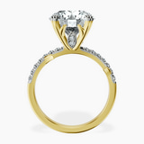 10kt Yellow Gold Phoebe Twigs Lab Diamond Ring side right image one