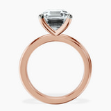 14kt Rose Gold Juniper Crossover Solitaire Lab Diamond Ring side right image one