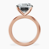 10kt Rose Gold Juniper Crossover Solitaire Lab Diamond Ring side right image one