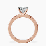 9ct Rose Gold Juniper Crossover Solitaire Lab Diamond Ring side right image one
