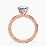 10kt Rose Gold Juniper Crossover Solitaire Lab Diamond Ring side right image one