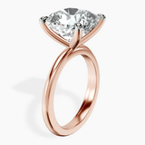 18kt Rose Gold Juniper Crossover Solitaire Lab Diamond Ring standing product image one