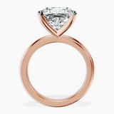 18kt Rose Gold Juniper Crossover Solitaire Lab Diamond Ring side right image one