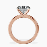 14kt Rose Gold Juniper Crossover Solitaire Lab Diamond Ring side right image one